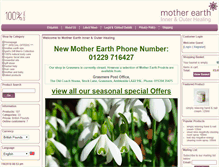 Tablet Screenshot of motherearth.co.uk